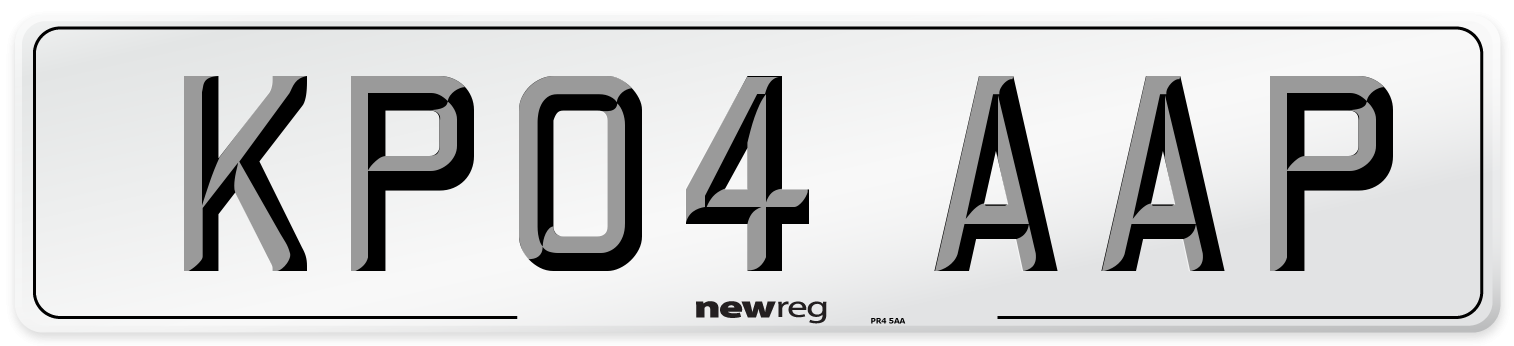 KP04 AAP Number Plate from New Reg